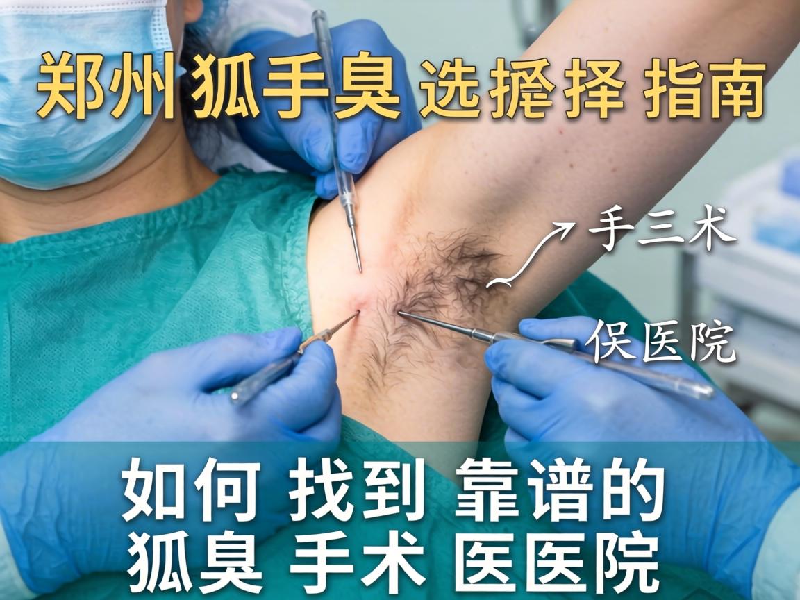郑州狐臭手术医院选择指南，如何找到靠谱的狐臭手术医院