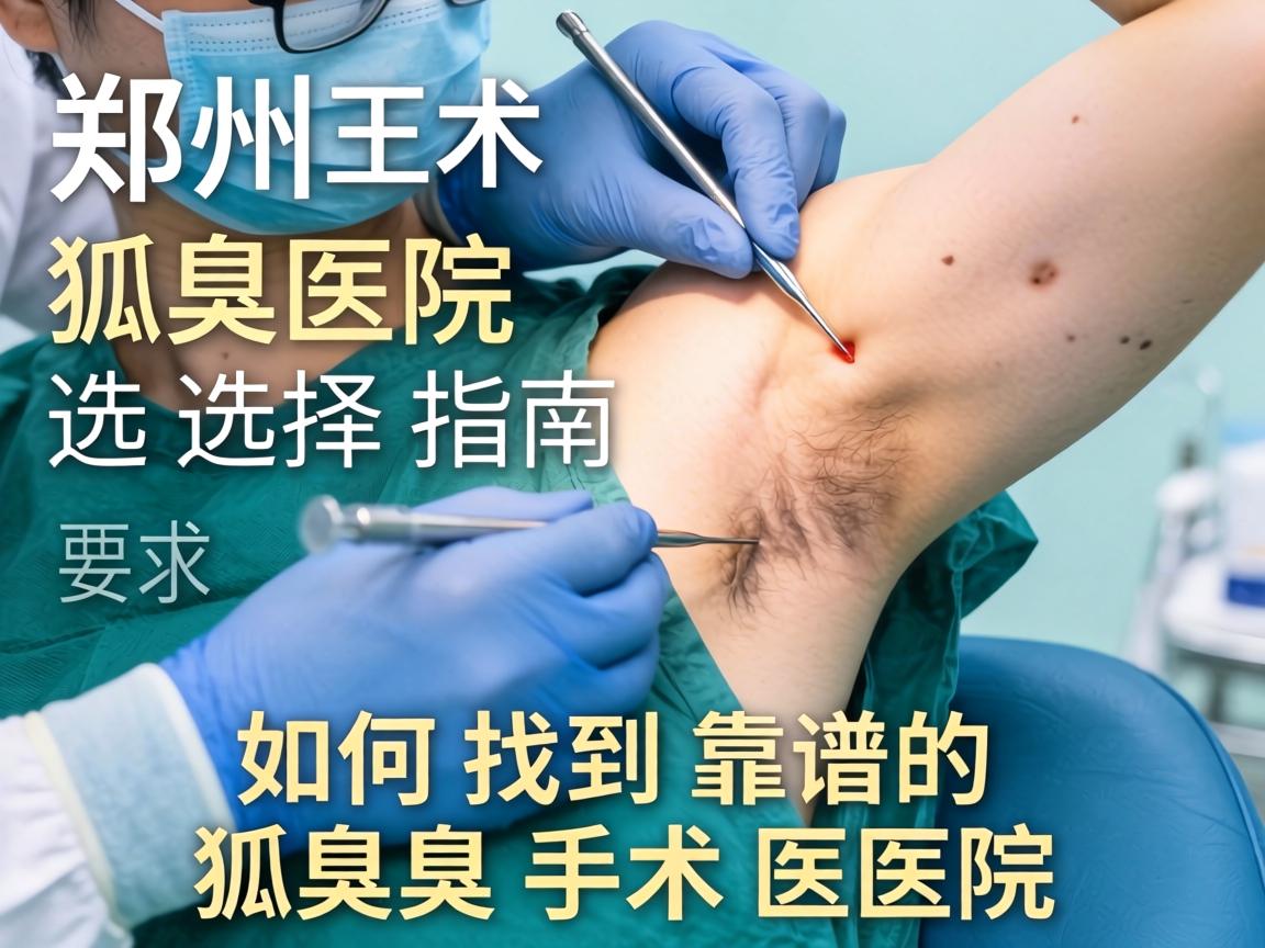 郑州狐臭手术医院选择指南，如何找到靠谱的狐臭手术医院