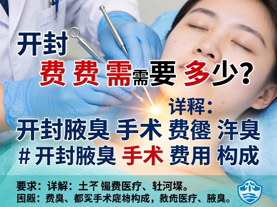 开封腋臭手术费需要多少？详解开封腋臭手术费用构成