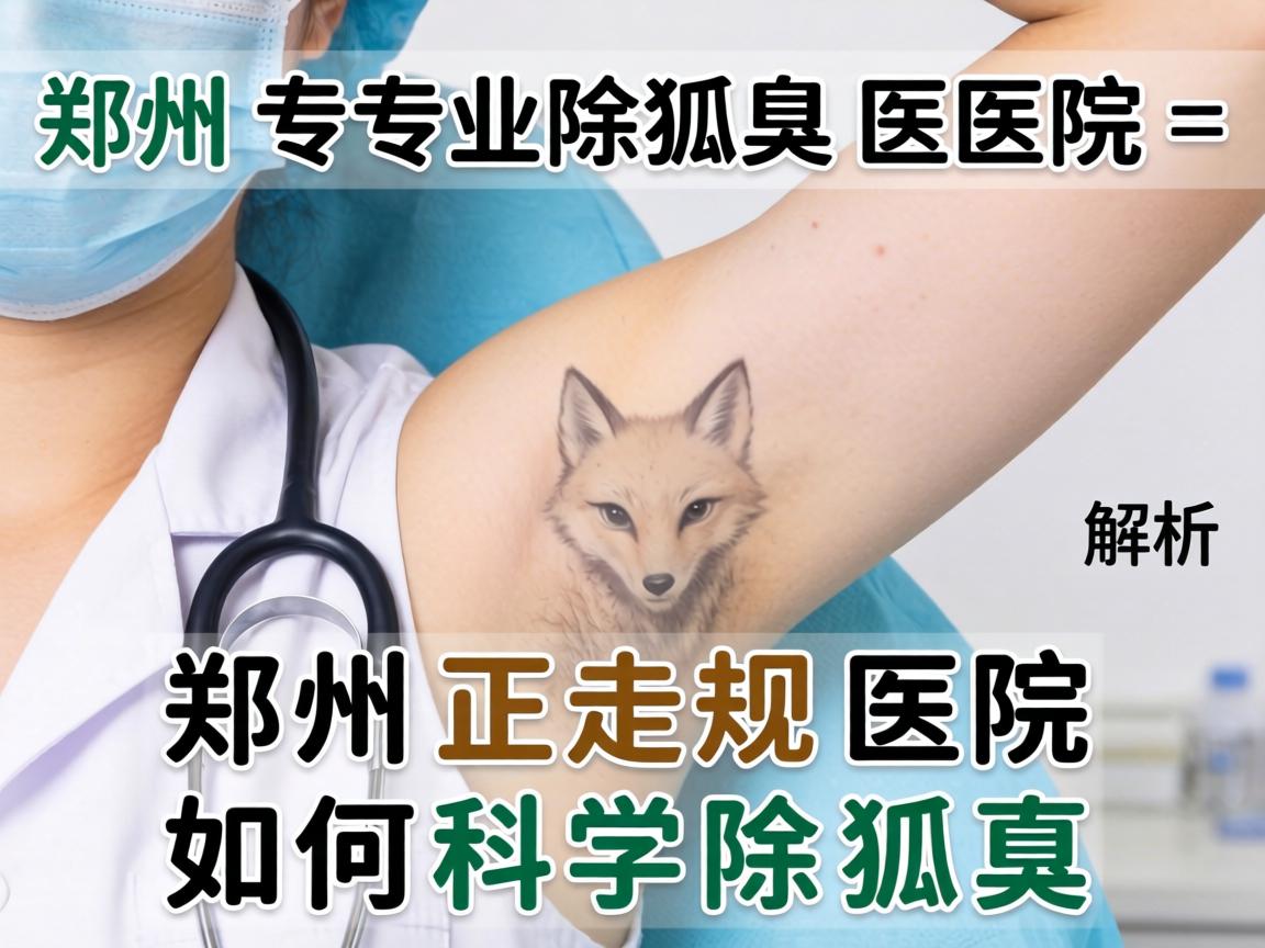 郑州专业除狐臭医院解析，郑州正规医院如何科学除狐臭