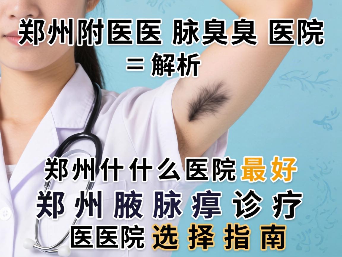 郑州附医腋臭医院解析，郑州什么医院最好，郑州腋臭诊疗医院选择指南