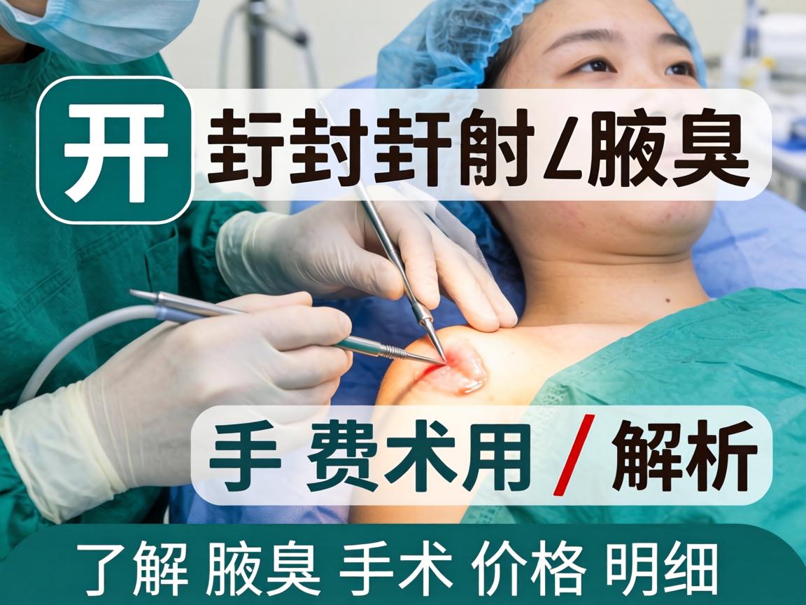 开封腋臭手术费用解析，了解腋臭手术价格明细