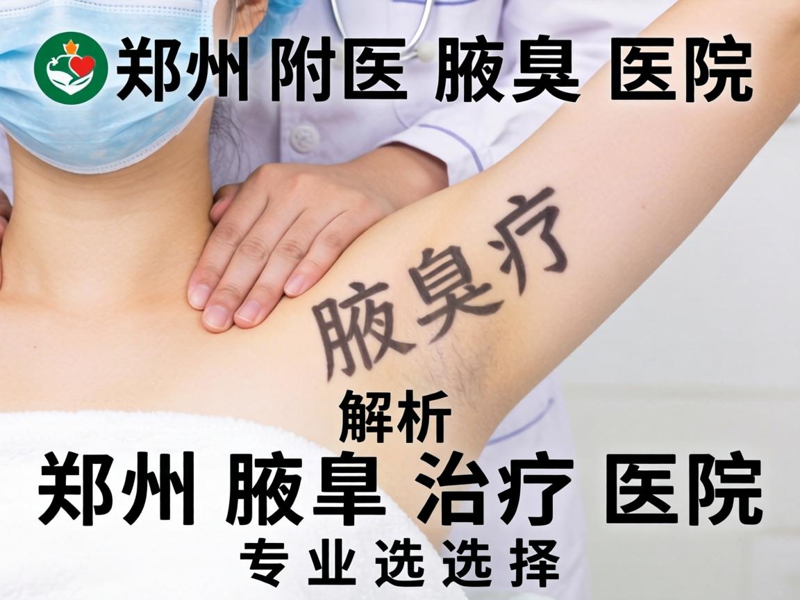 郑州附医腋臭医院解析，郑州腋臭治疗医院的专业选择