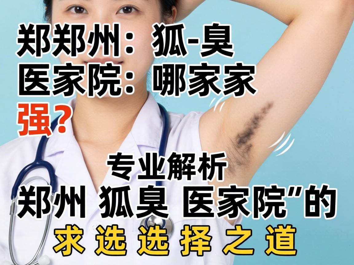 郑州狐臭医院哪家强？专业解析郑州狐臭医院的选择之道