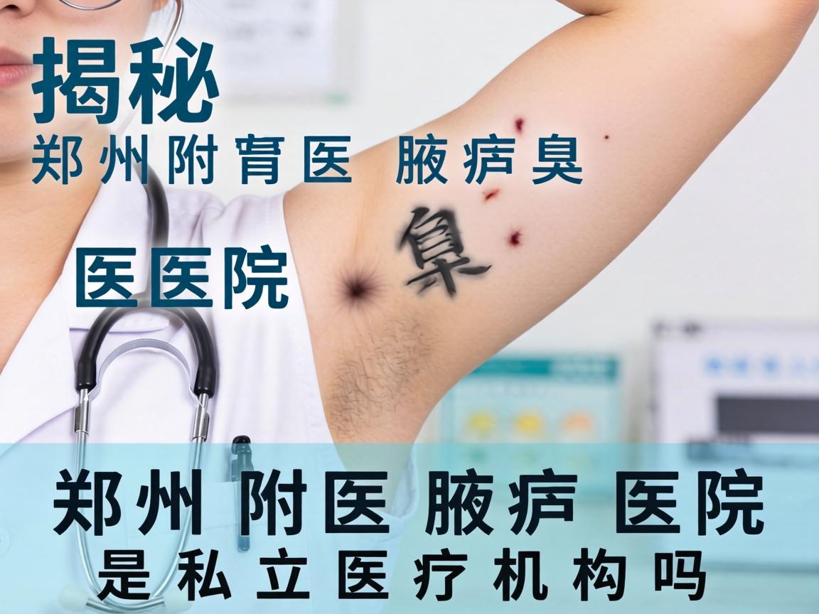 揭秘郑州附医腋臭医院，郑州附医腋臭医院是私立医疗机构吗？