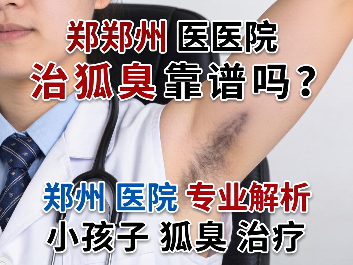 郑州医院治狐臭靠谱吗？郑州医院专业解析小孩子狐臭治疗