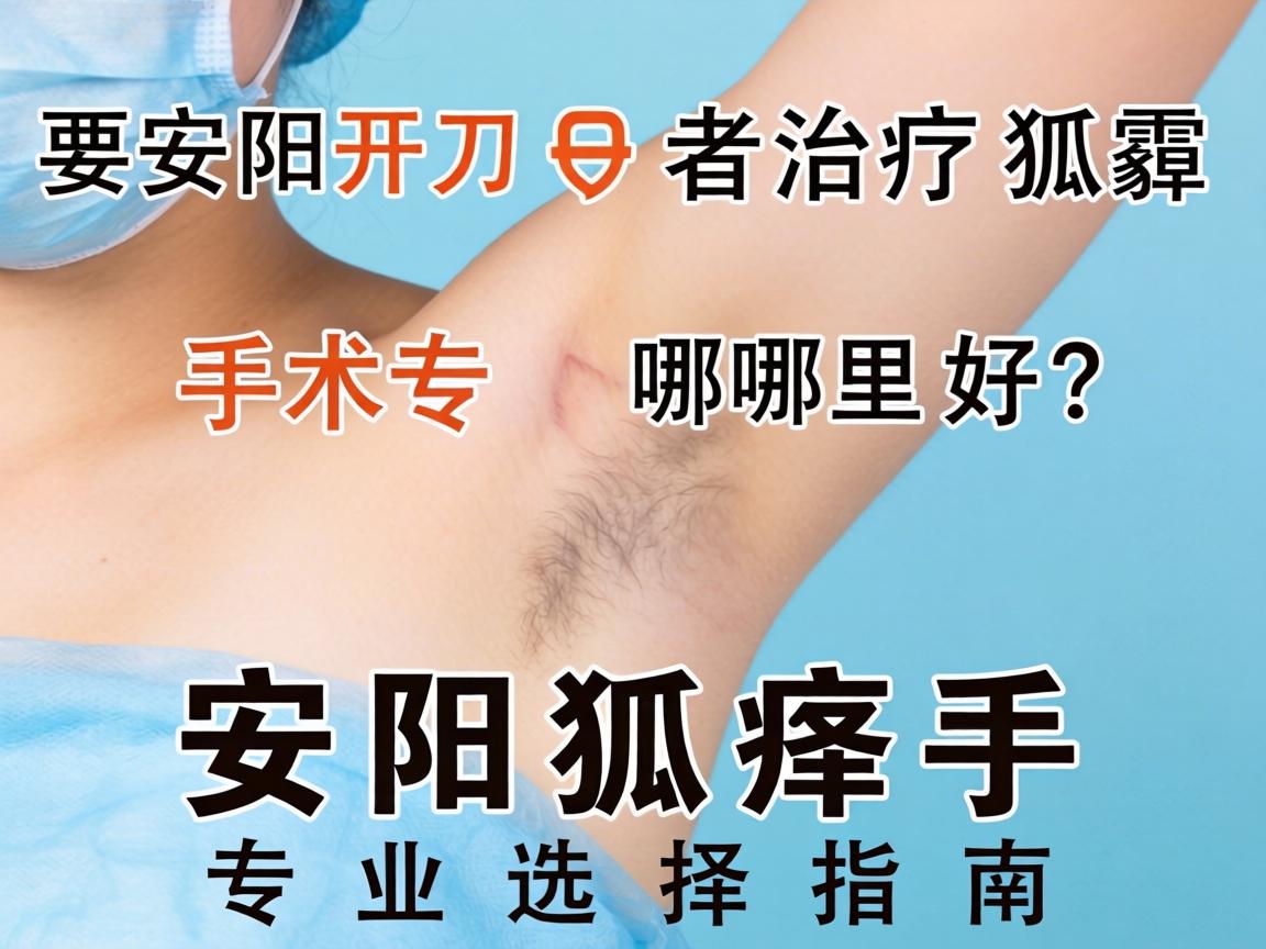 安阳开刀治疗狐臭哪里好？安阳狐臭手术专业选择指南