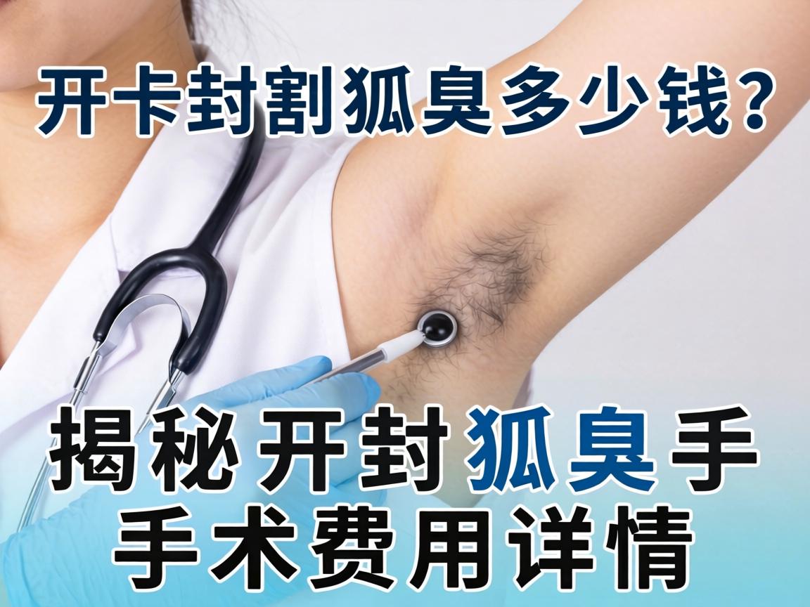 开封割狐臭多少钱？揭秘开封狐臭手术费用详情