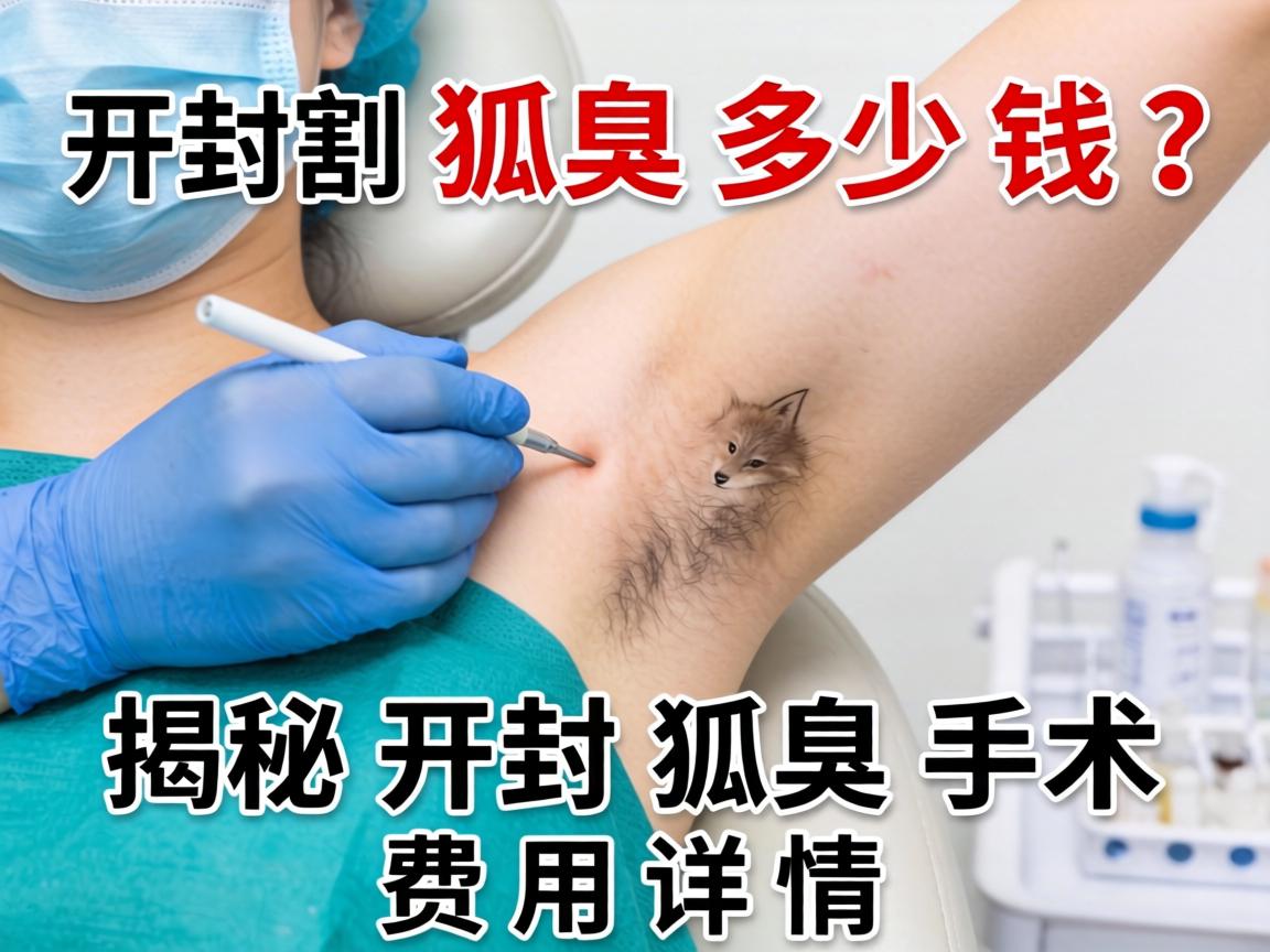 开封割狐臭多少钱？揭秘开封狐臭手术费用详情