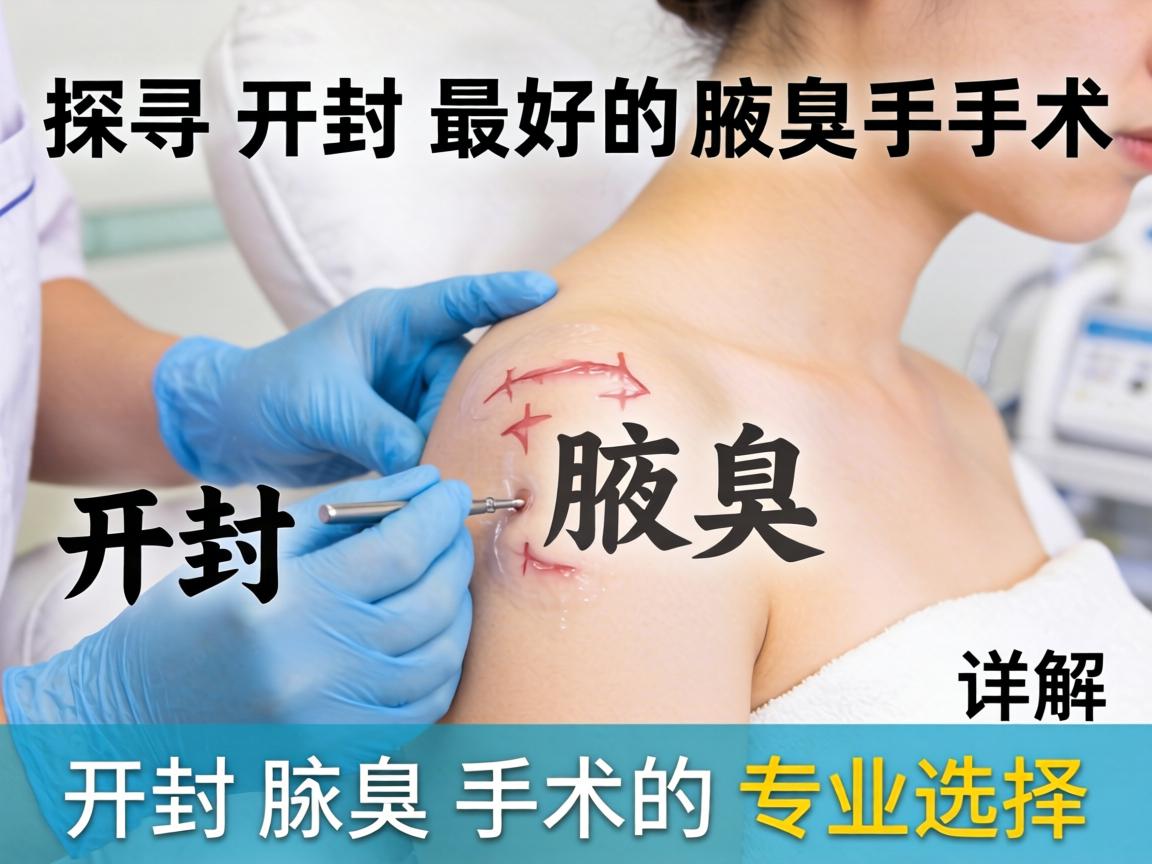 探寻开封最好的腋臭手术，详解开封腋臭手术的专业选择
