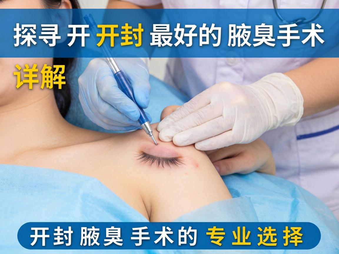 探寻开封最好的腋臭手术，详解开封腋臭手术的专业选择