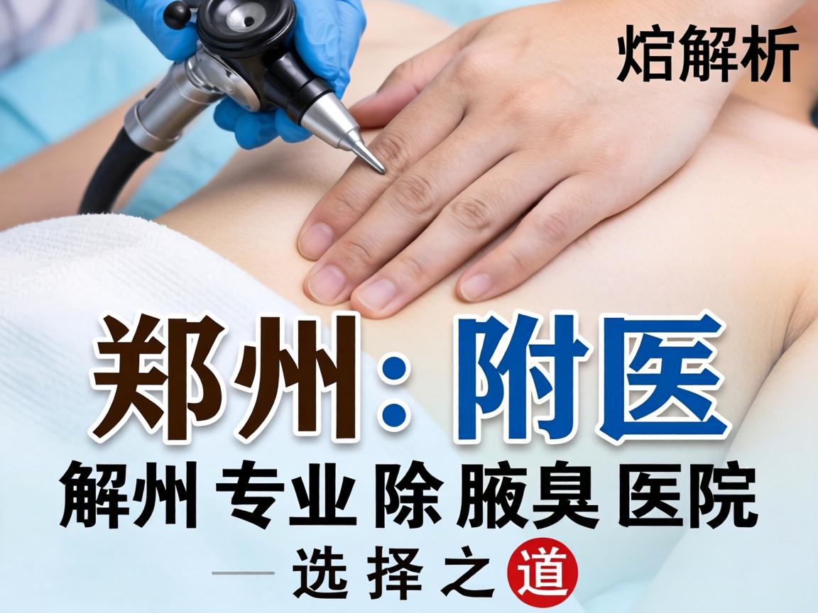 郑州附医腋臭医院解析，郑州专业除腋臭医院的选择之道