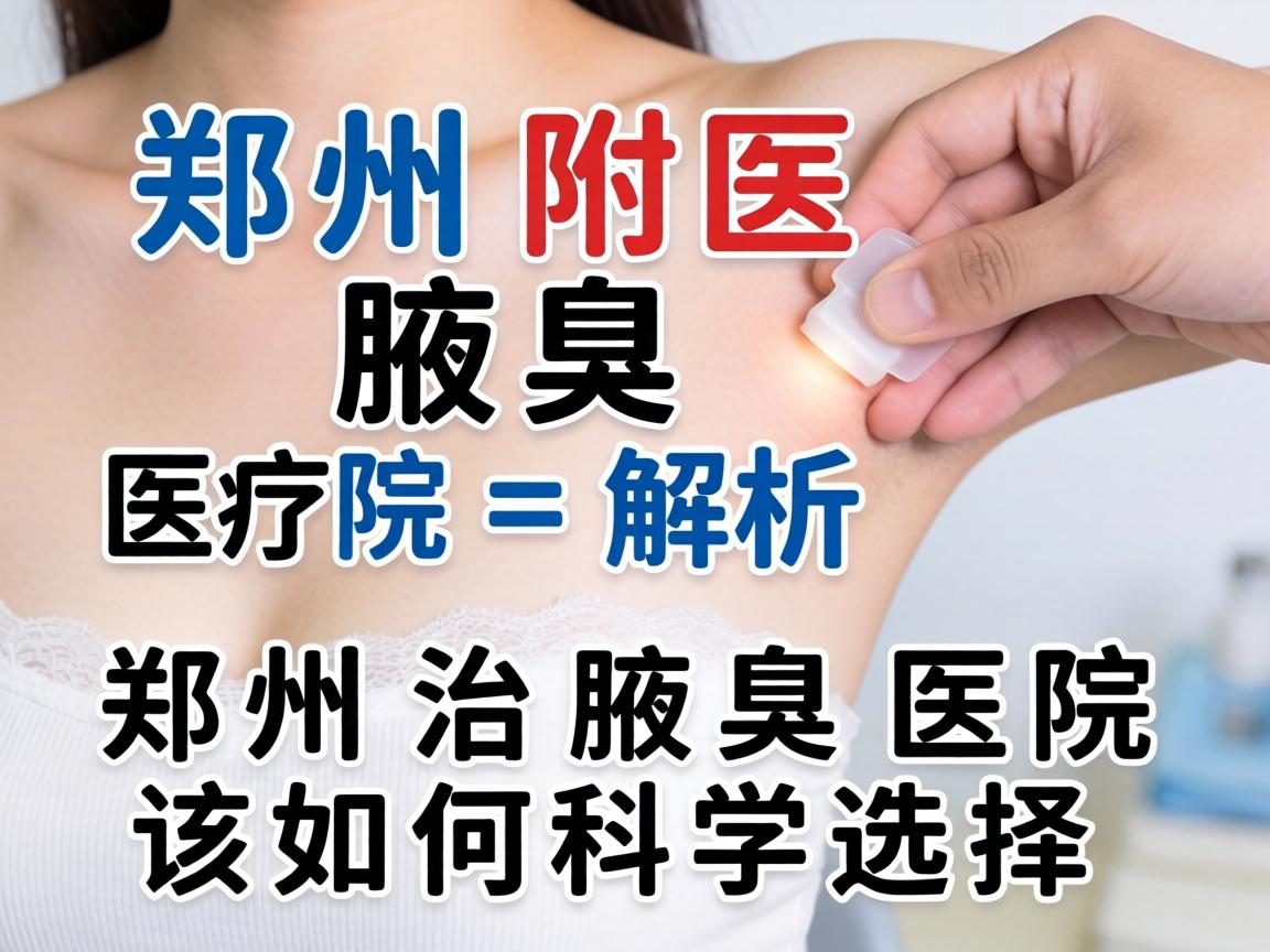 郑州附医腋臭医院解析，郑州治腋臭医院该如何科学选择