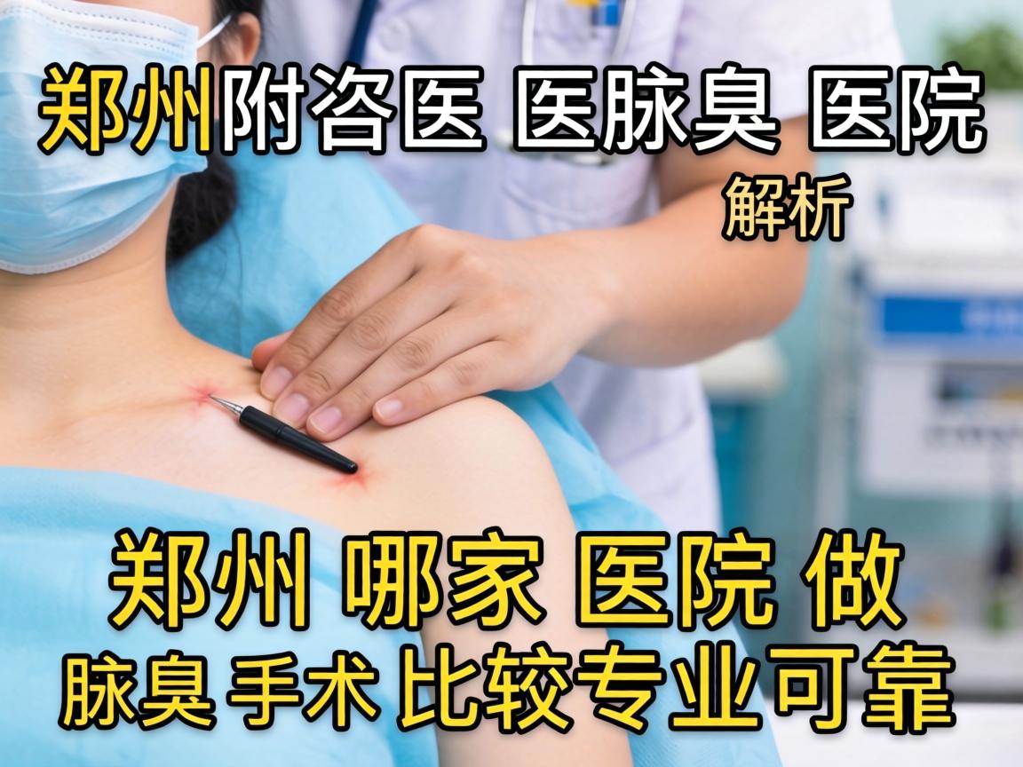 郑州附医腋臭医院解析，郑州哪家医院做腋臭手术比较专业可靠