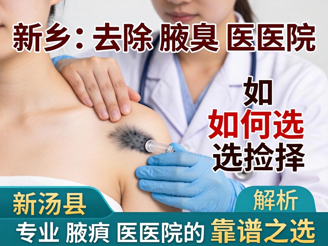 新乡去除腋臭医院如何选择？解析新乡专业腋臭医院的靠谱之选