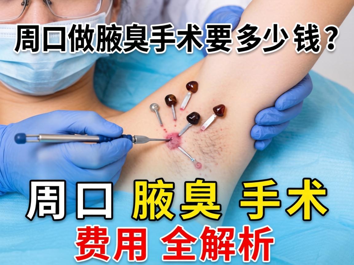 在周口做腋臭手术要多少钱？周口腋臭手术费用全解析