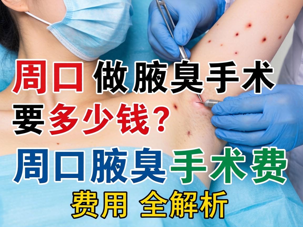 在周口做腋臭手术要多少钱？周口腋臭手术费用全解析