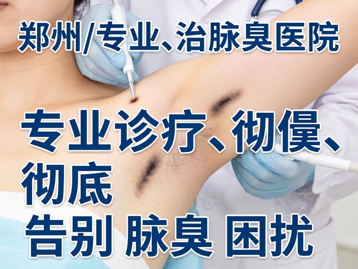 郑州专业治腋臭医院，专业诊疗，彻底告别腋臭困扰