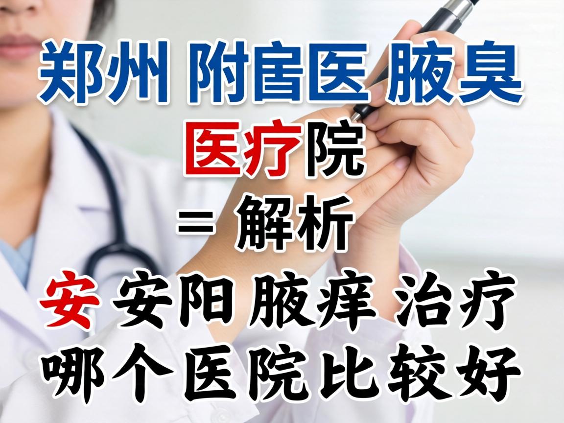 郑州附医腋臭医院解析，安阳腋臭治疗哪个医院比较好