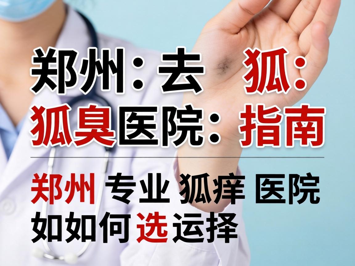 郑州去狐臭医院指南，郑州专业狐臭医院如何选择