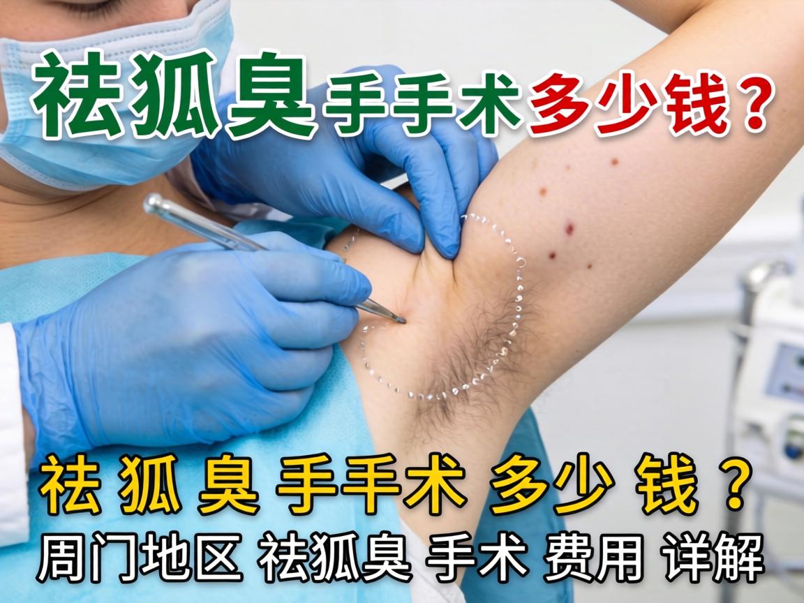 祛狐臭手术多少钱？周口地区祛狐臭手术费用详解