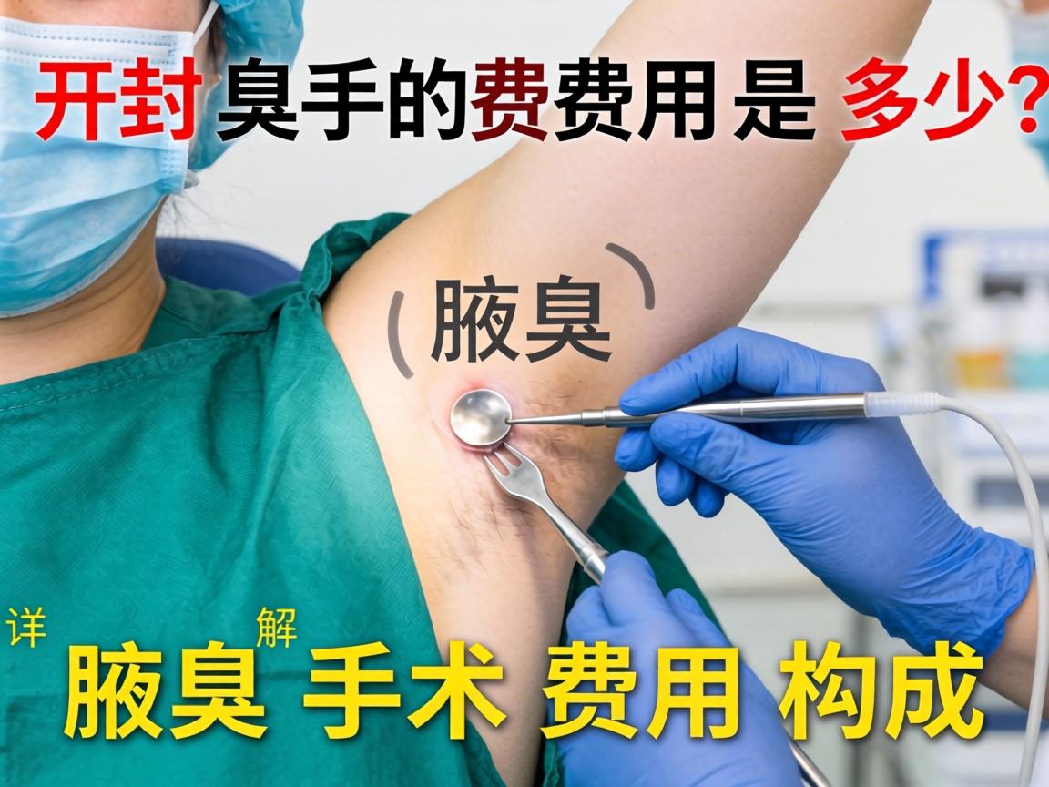 开封腋臭手术的费用是多少？详解腋臭手术费用构成