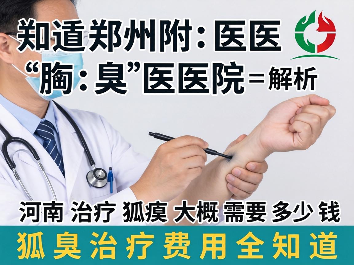 郑州附医腋臭医院解析，河南治疗狐臭大概需要多少钱，狐臭治疗费用全知道