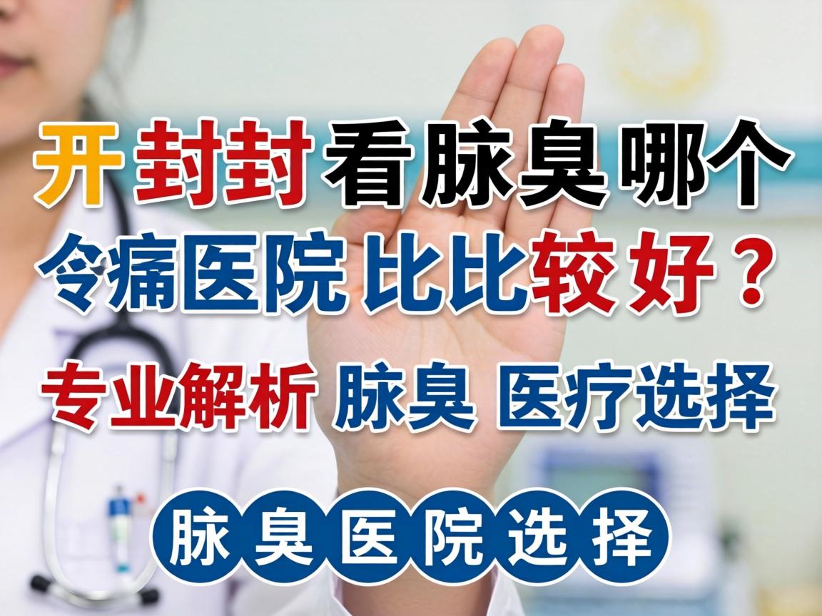 开封看腋臭哪个医院比较好？专业解析腋臭医院选择