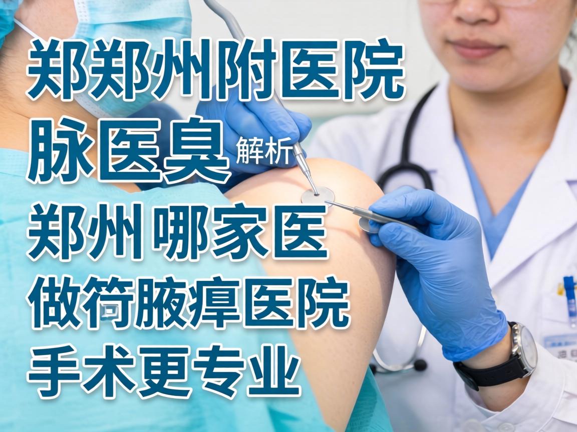 郑州附医腋臭医院解析，郑州哪家医院做腋臭手术更专业