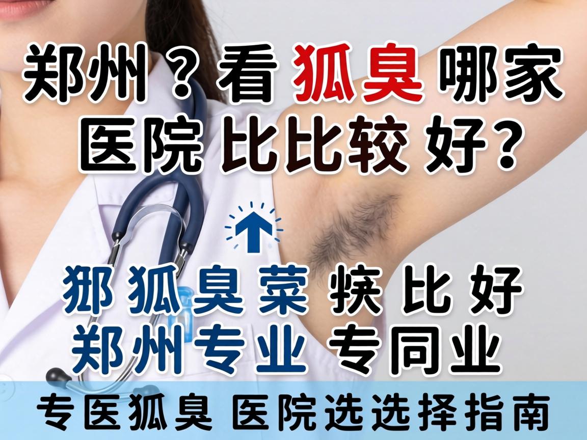 郑州看狐臭哪家医院比较好？郑州专业狐臭医院选择指南