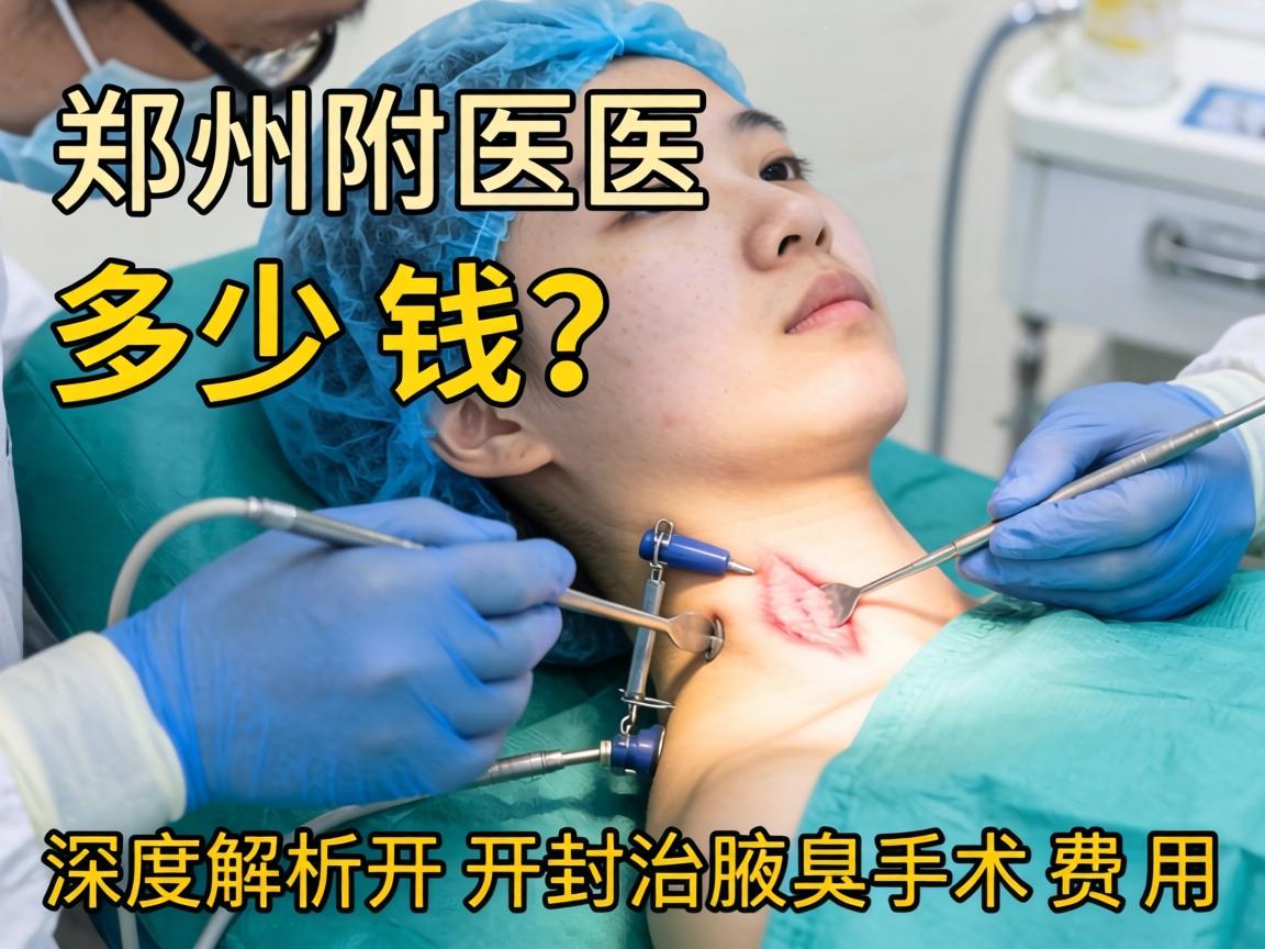 郑州附医腋臭手术多少钱？深度解析开封治腋臭手术费用