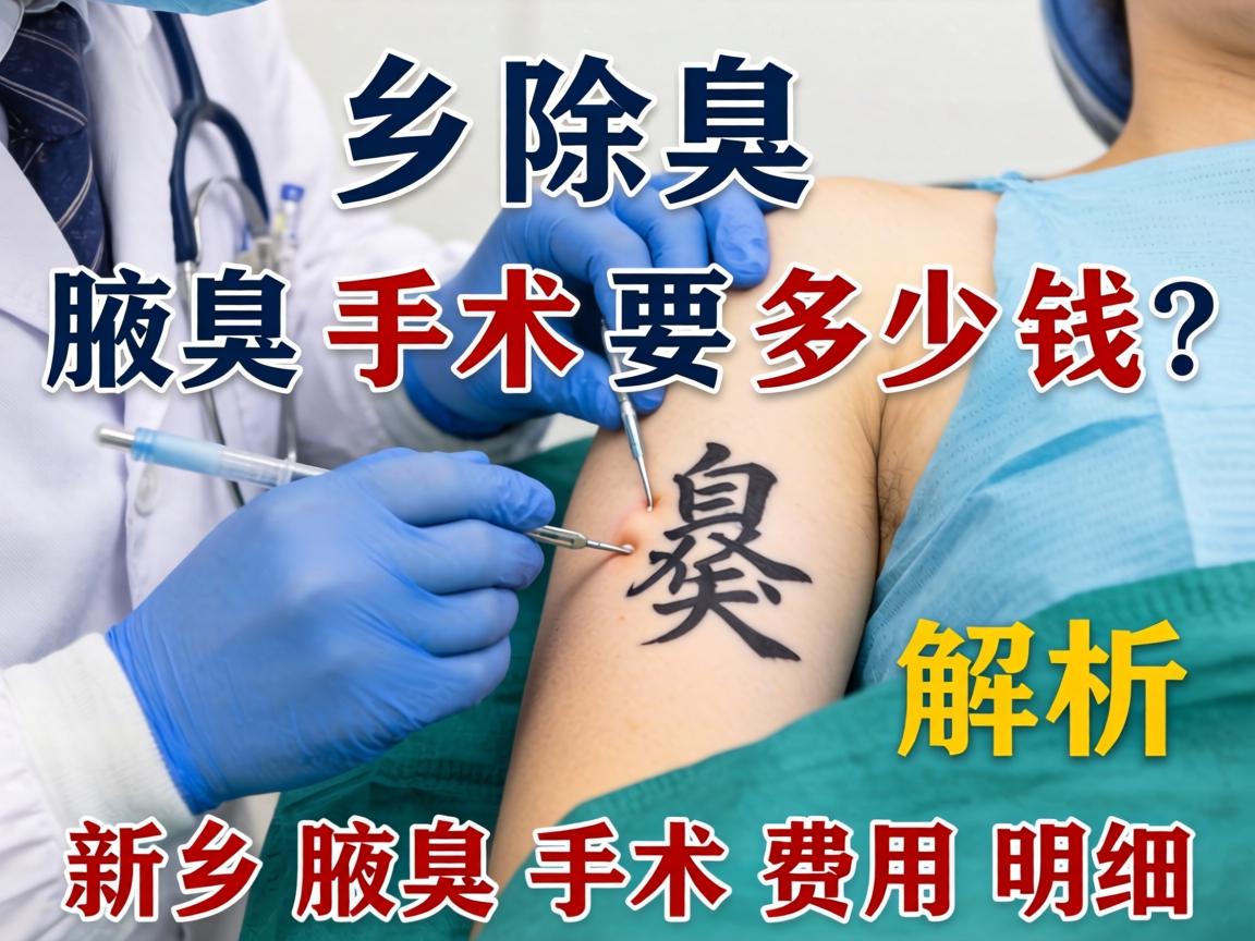 新乡除腋臭手术要多少钱？解析新乡腋臭手术费用明细
