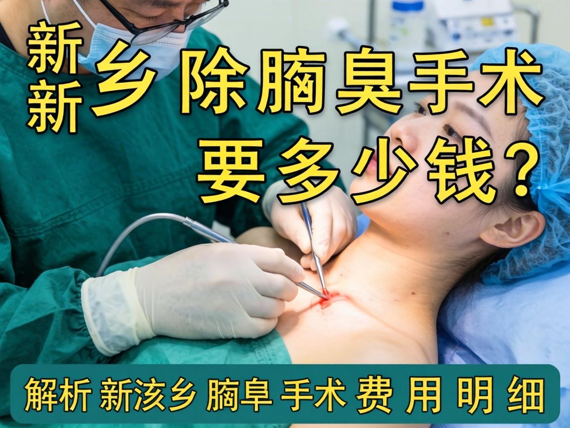 新乡除腋臭手术要多少钱？解析新乡腋臭手术费用明细