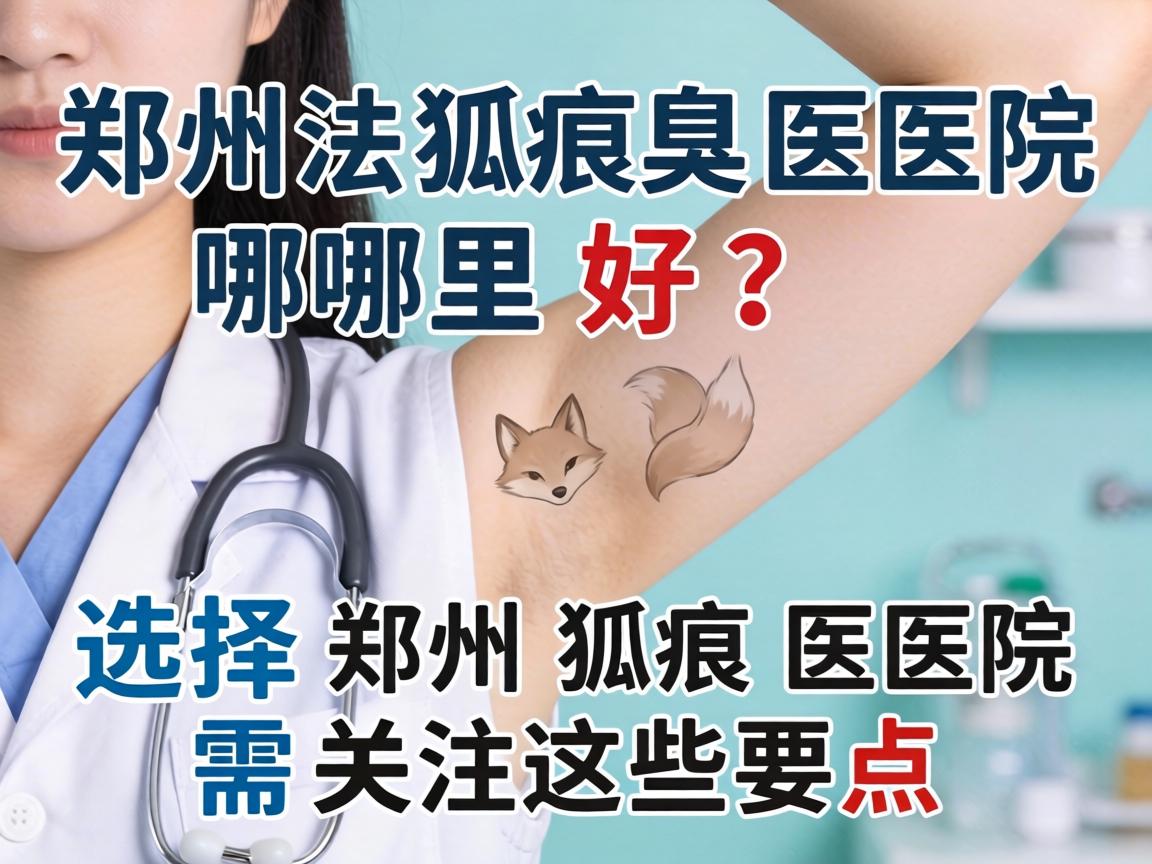 郑州狐臭医院哪里好？选择郑州狐臭医院需关注这些要点