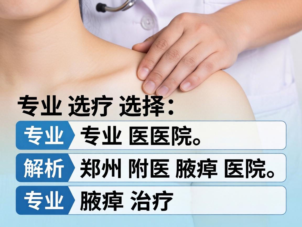 专业选择专业医院，解析郑州附医腋臭医院的专业腋臭治疗