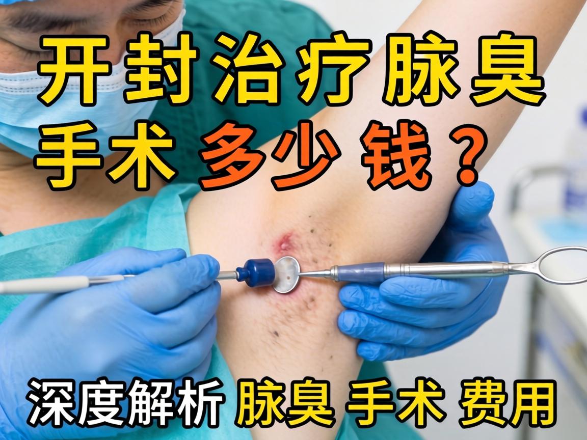 开封治疗腋臭手术多少钱？深度解析腋臭手术费用