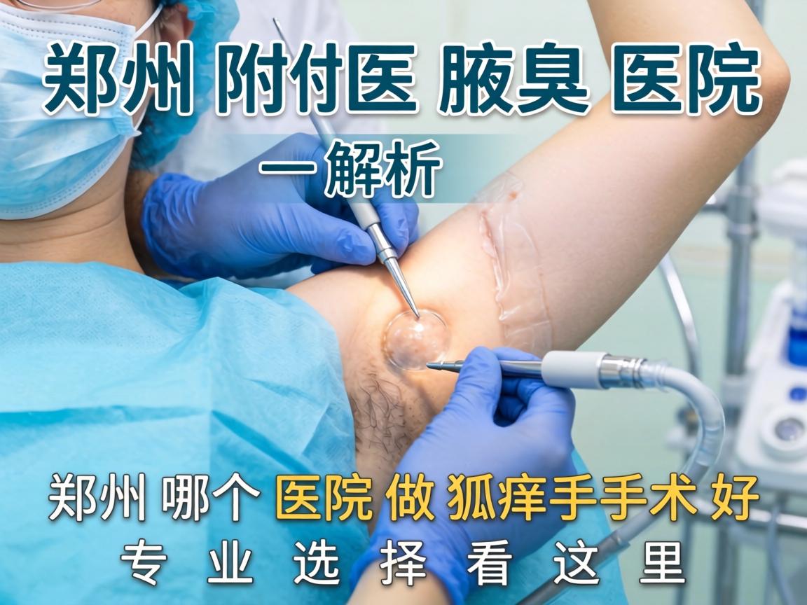 郑州附医腋臭医院解析，郑州哪个医院做狐臭手术好，专业选择看这里