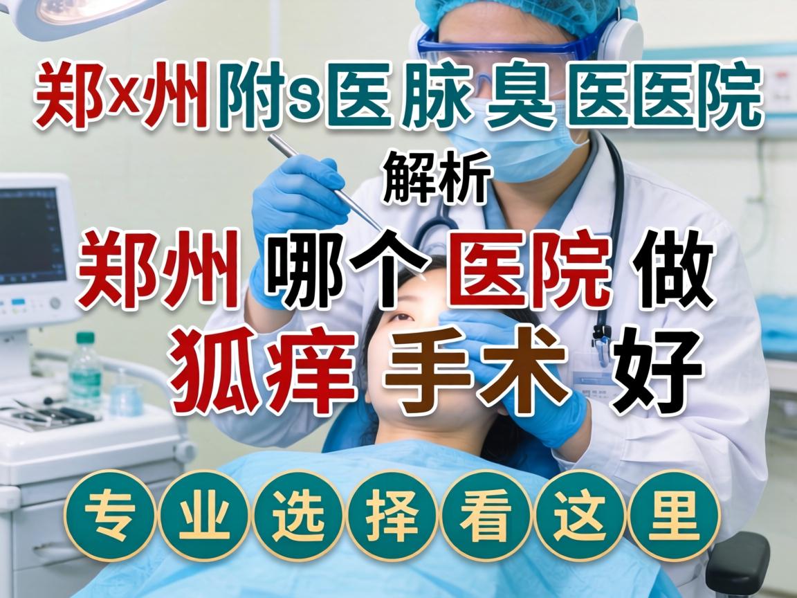 郑州附医腋臭医院解析，郑州哪个医院做狐臭手术好，专业选择看这里
