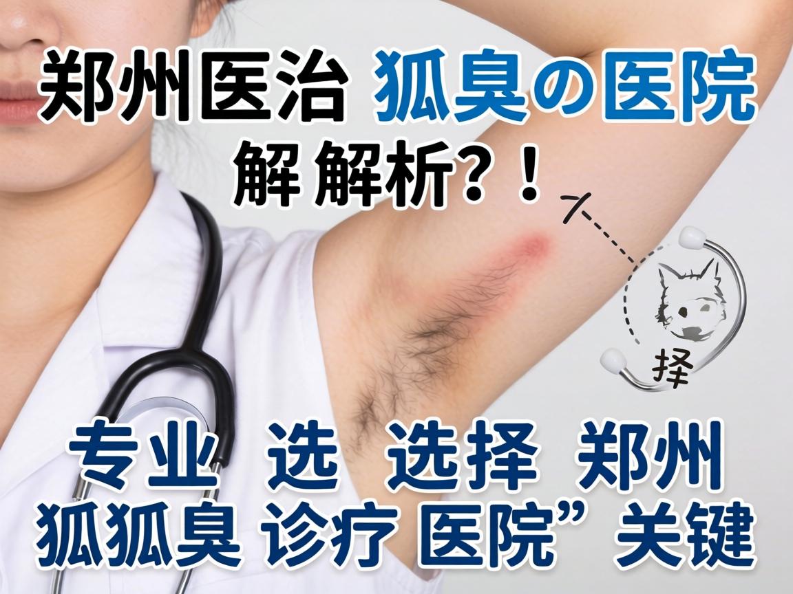郑州治狐臭医院解析，专业选择郑州狐臭诊疗医院的关键