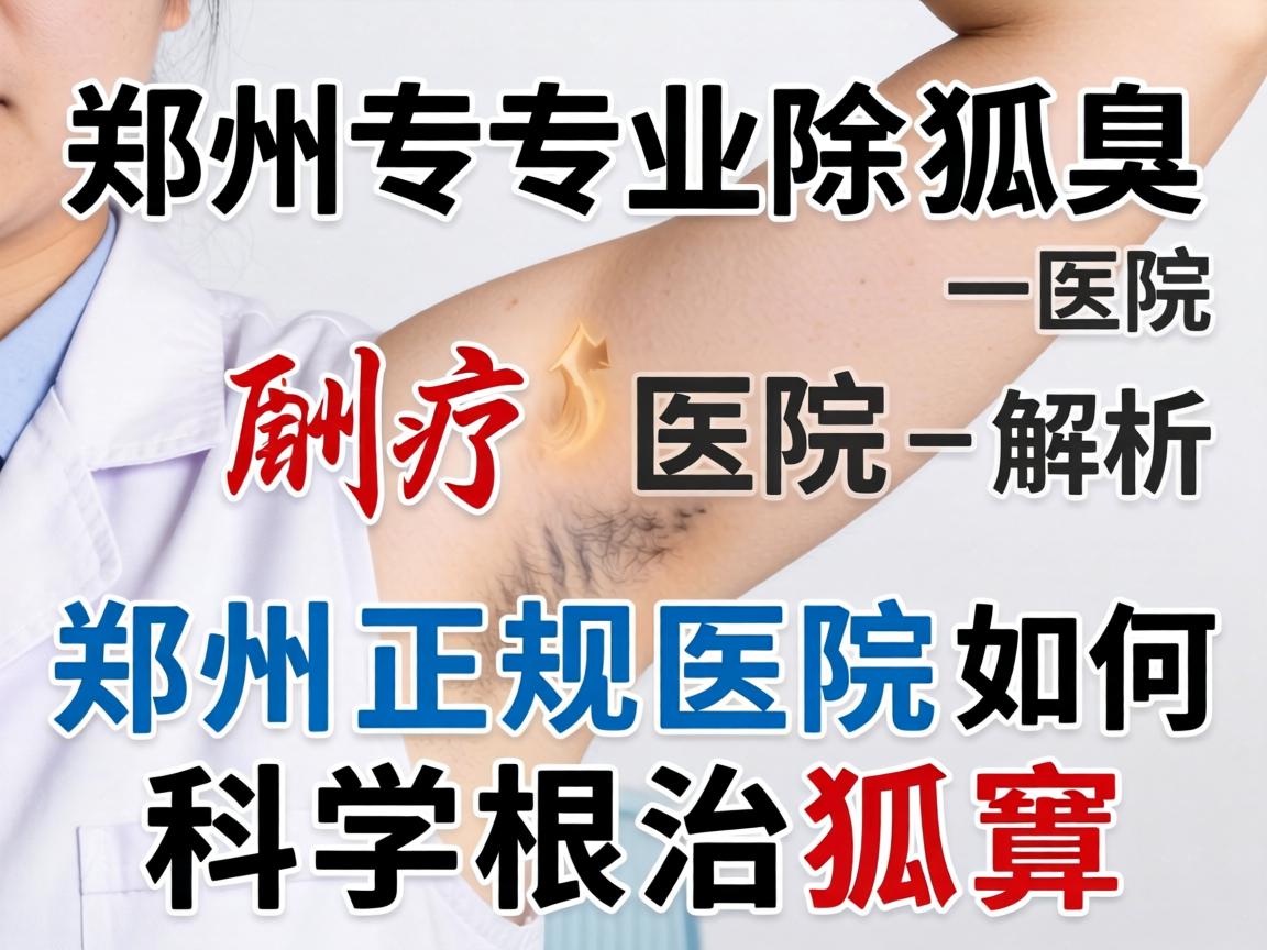郑州专业除狐臭医院解析，郑州正规医院如何科学根治狐臭
