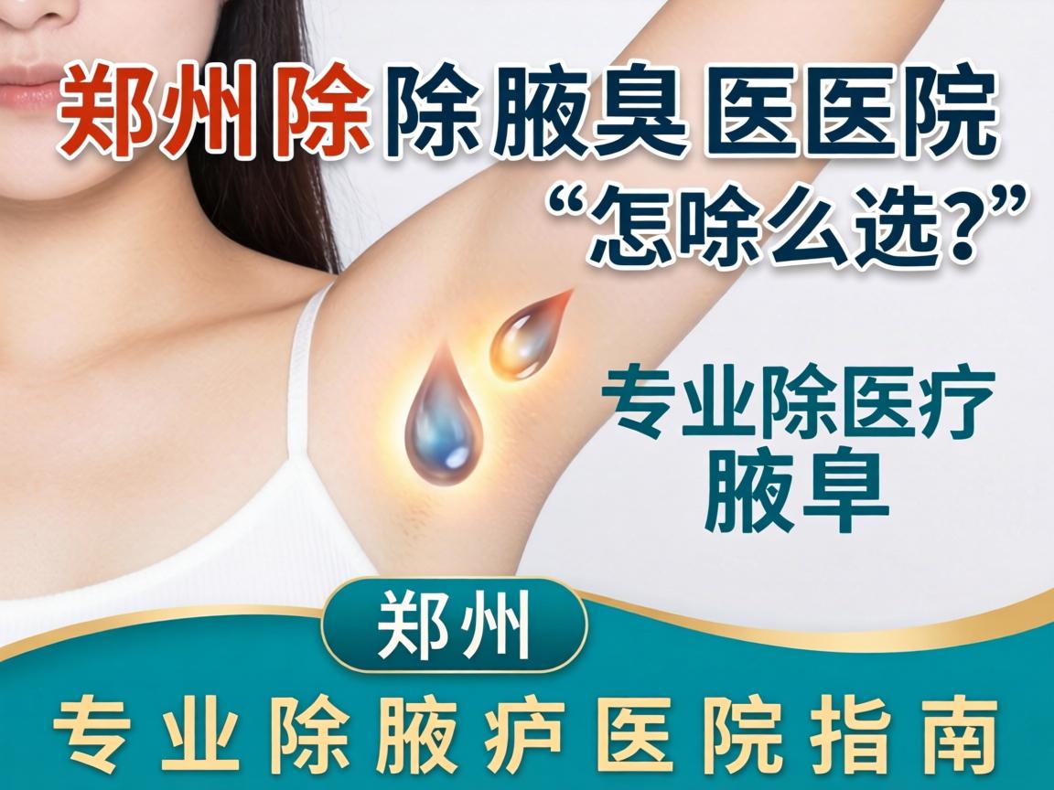 郑州除腋臭医院怎么选？郑州专业除腋臭医院指南