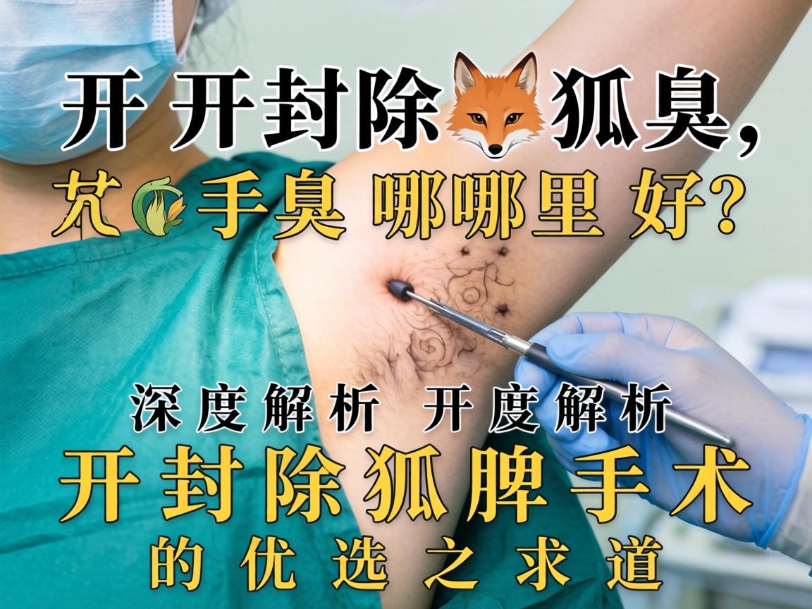开封除狐臭手术哪里好？深度解析开封除狐臭手术的优选之道