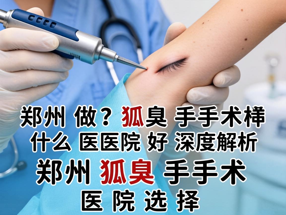 郑州做狐臭手术什么医院好？深度解析郑州狐臭手术医院选择