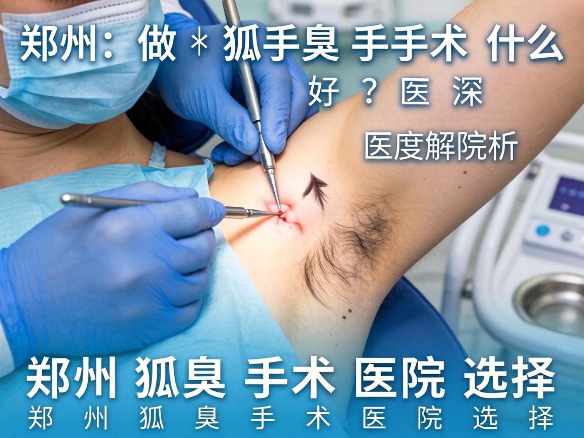 郑州做狐臭手术什么医院好？深度解析郑州狐臭手术医院选择