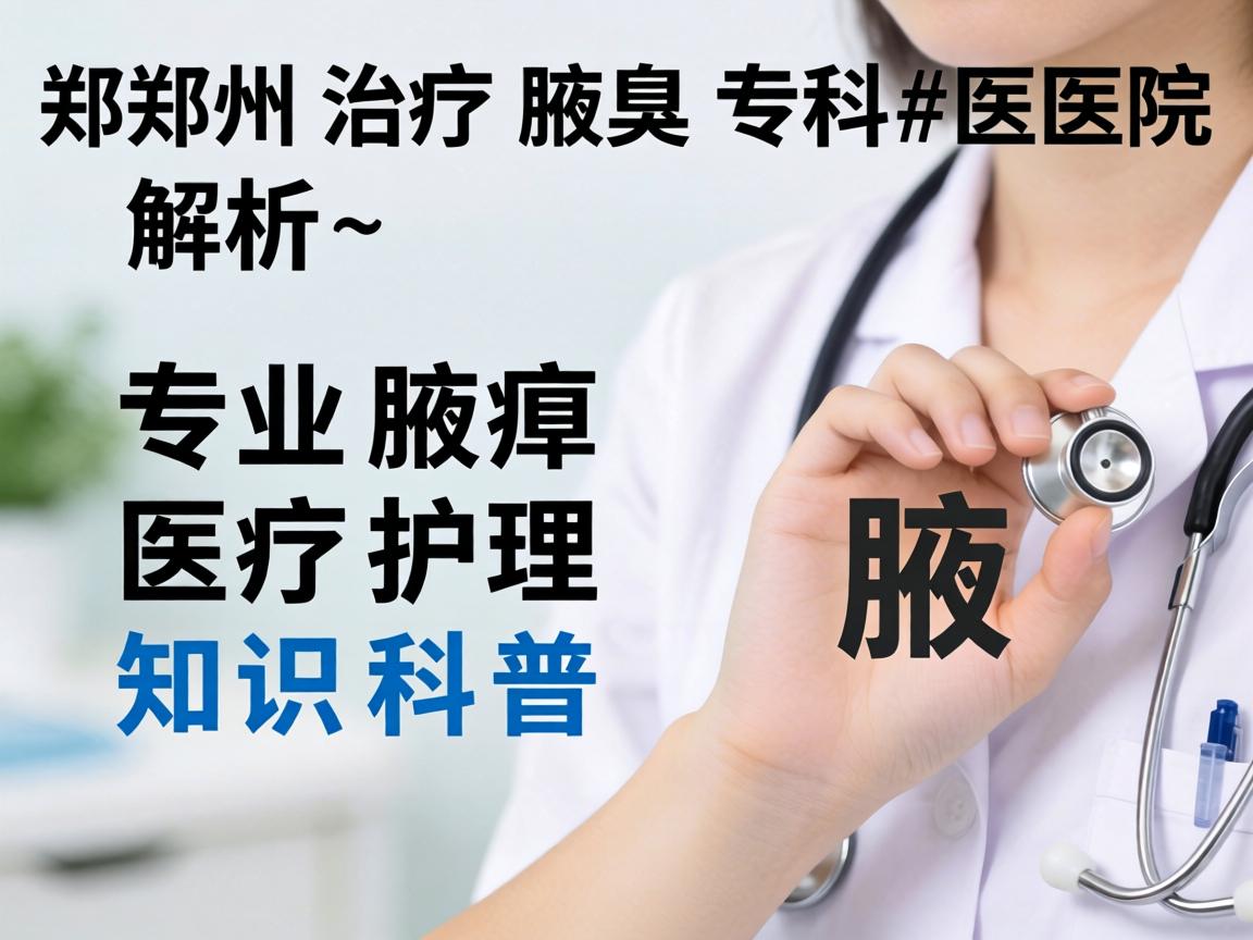郑州治疗腋臭专科医院解析，专业腋臭医疗护理知识科普