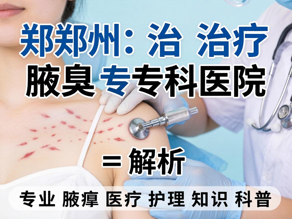 郑州治疗腋臭专科医院解析，专业腋臭医疗护理知识科普