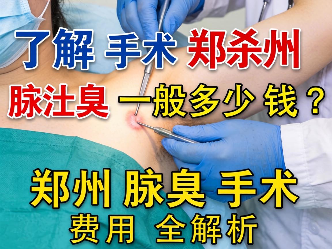 了解郑州腋臭手术一般多少钱？郑州腋臭手术费用全解析