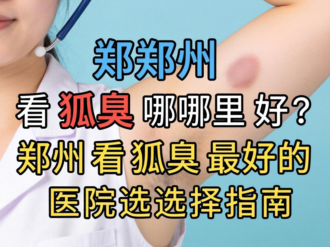郑州看狐臭哪里好？郑州看狐臭最好的医院选择指南