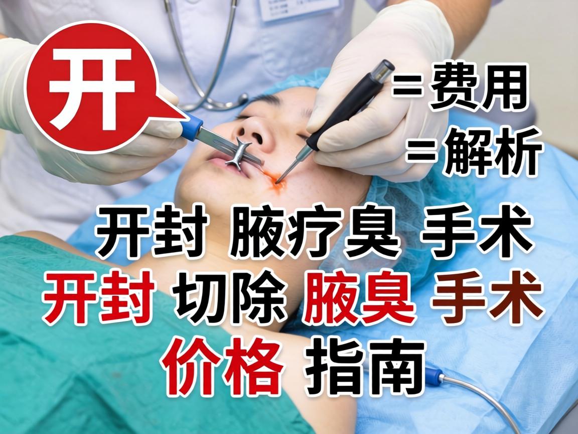 开封腋臭手术费用解析，开封切除腋臭手术价格指南