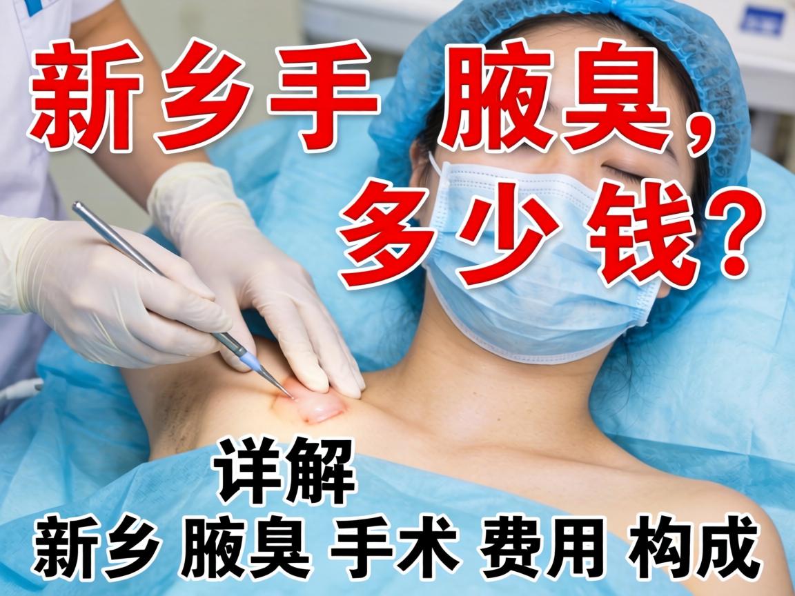 新乡腋臭手术多少钱？详解新乡腋臭手术费用构成